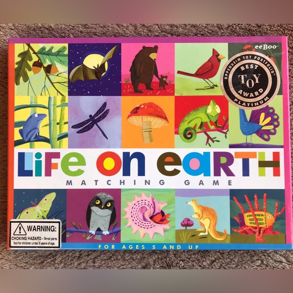 eeBoo Life on Earth - Memory & Matching Game